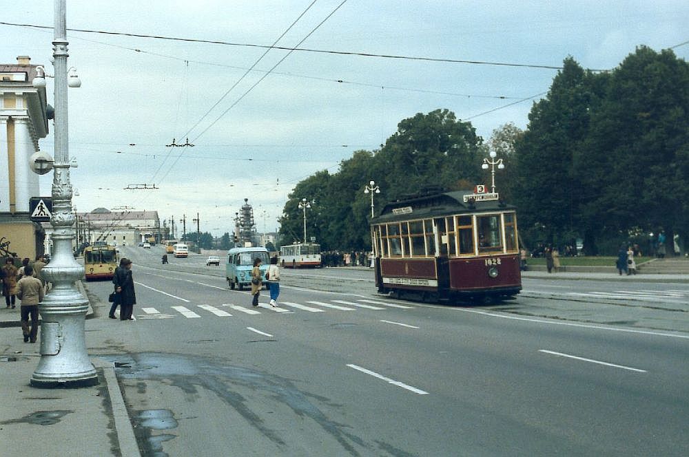 Санкт-Петербург, Двухосный моторный вагон № 1028; Санкт-Петербург — Исторические фотографии трамвайных вагонов