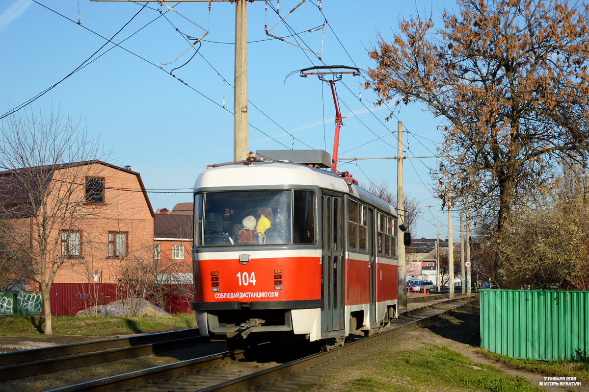 Краснодар, Tatra T3SU КВР МРПС № 104