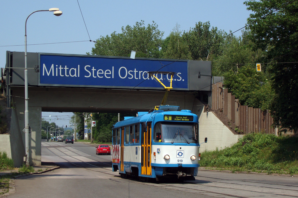 Острава, Tatra T3R.P № 919