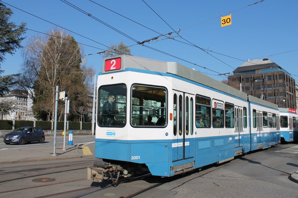 Цюрих, SWS/SWP/BBC Be 4/6 "Tram 2000" № 2001