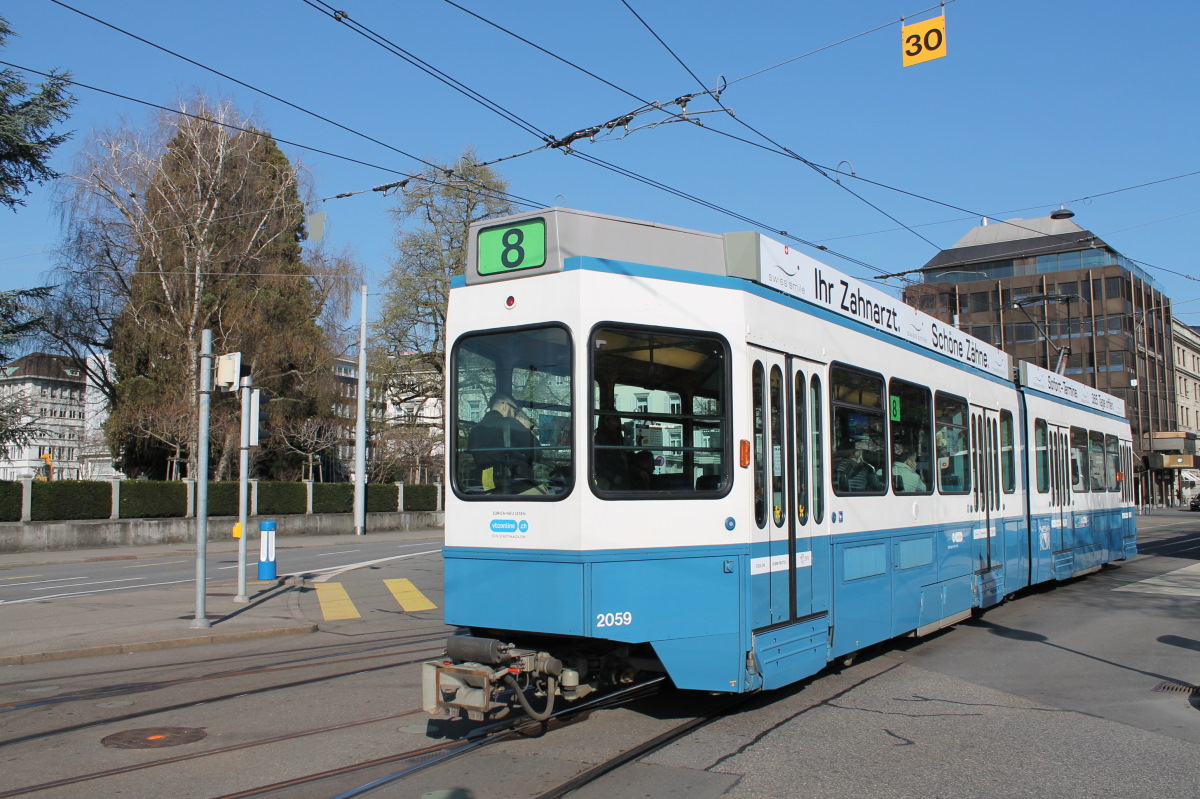 Цюрих, SWP/SIG/BBC Be 4/6 "Tram 2000" № 2059