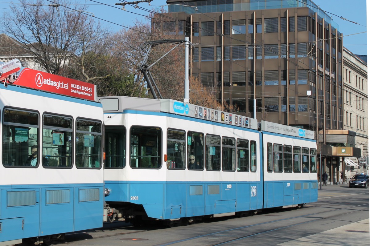 Цюрих, SWS/SWP/BBC Be 4/6 "Tram 2000" (без кабины) № 2302
