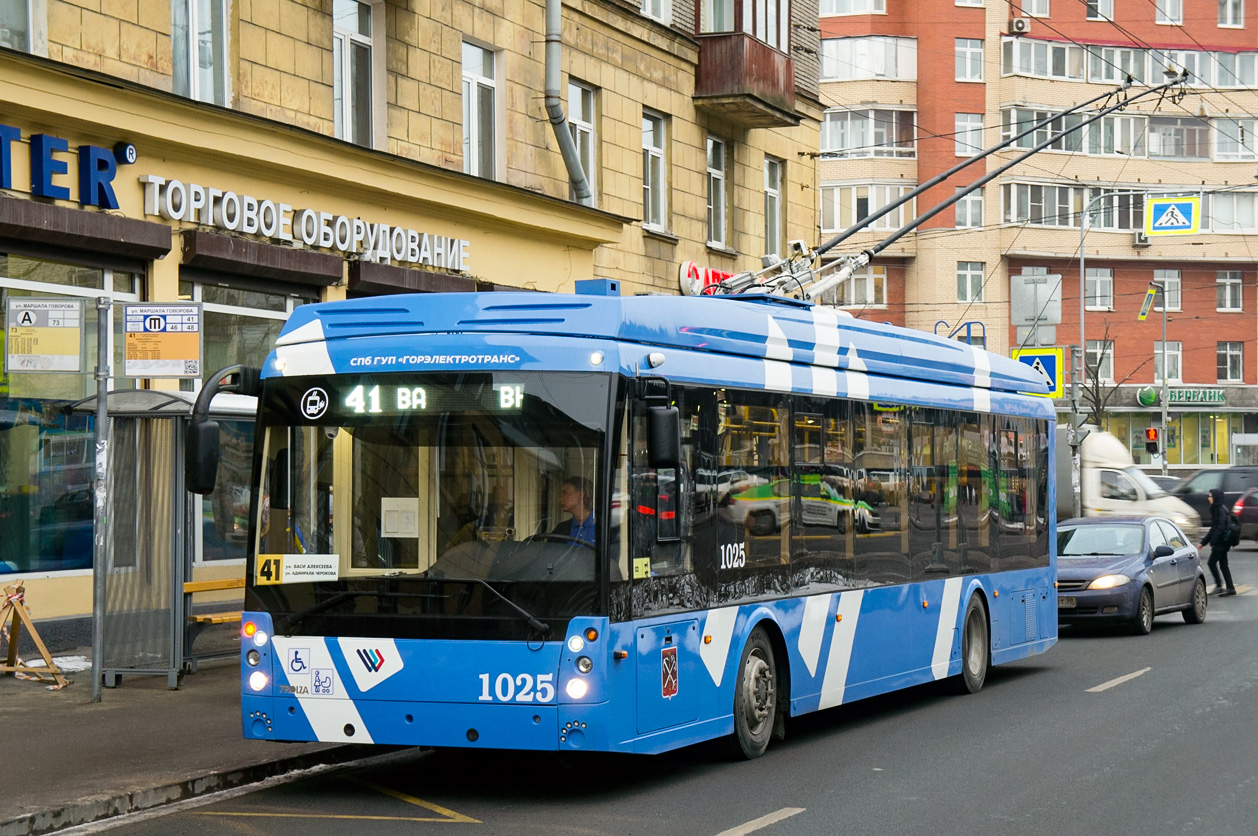 Санкт-Петербург, Тролза-5265.08 «Мегаполис» № 1025