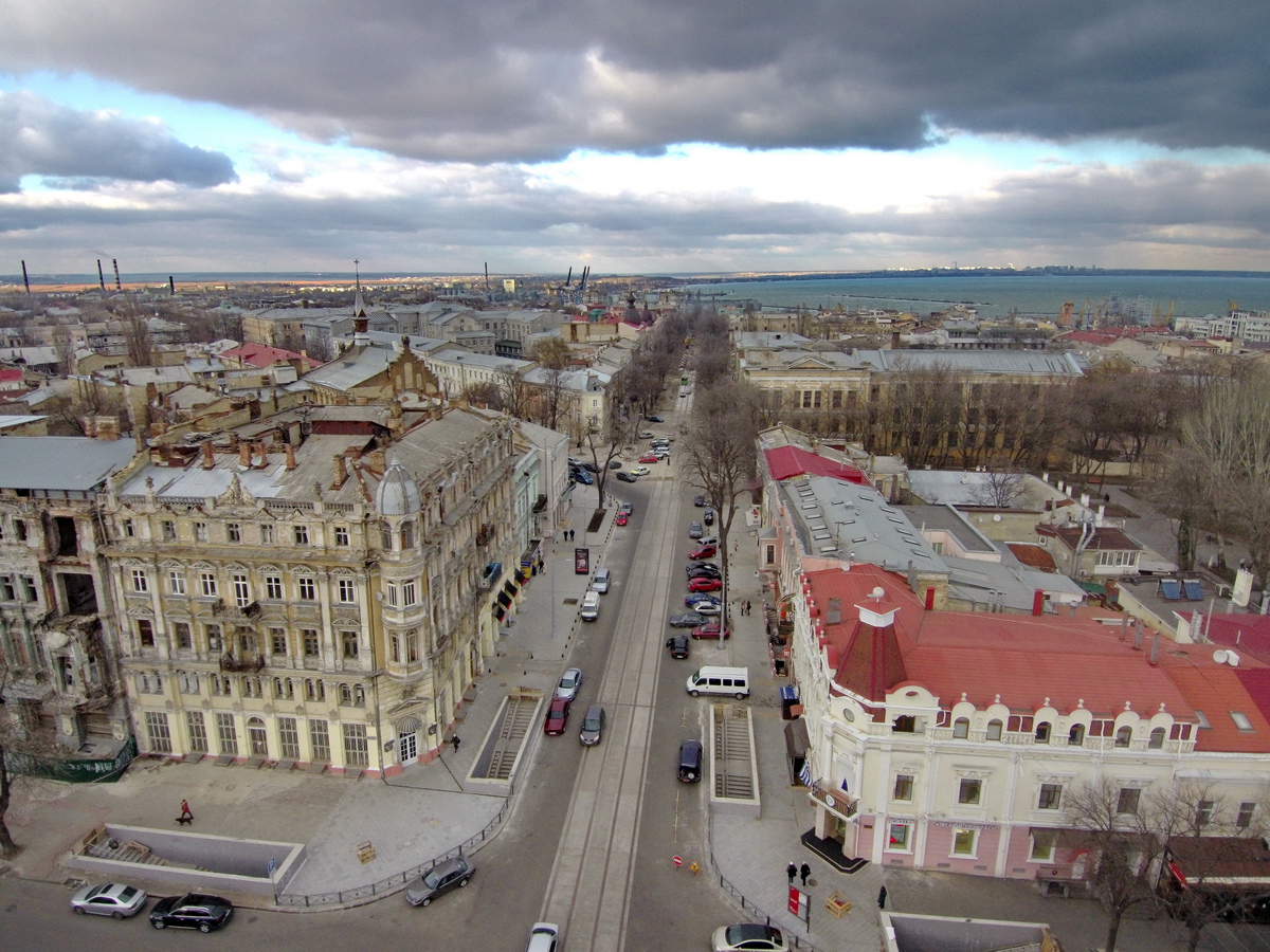 Одесса — 2016-2018 — Реконструкция Преображенской улицы; Одесса — Электротранспорт Одессы с высоты Одесса — 2016-2018 — Реконструкция Преображенской улицы; Одесса — Электротранспорт Одессы с высоты