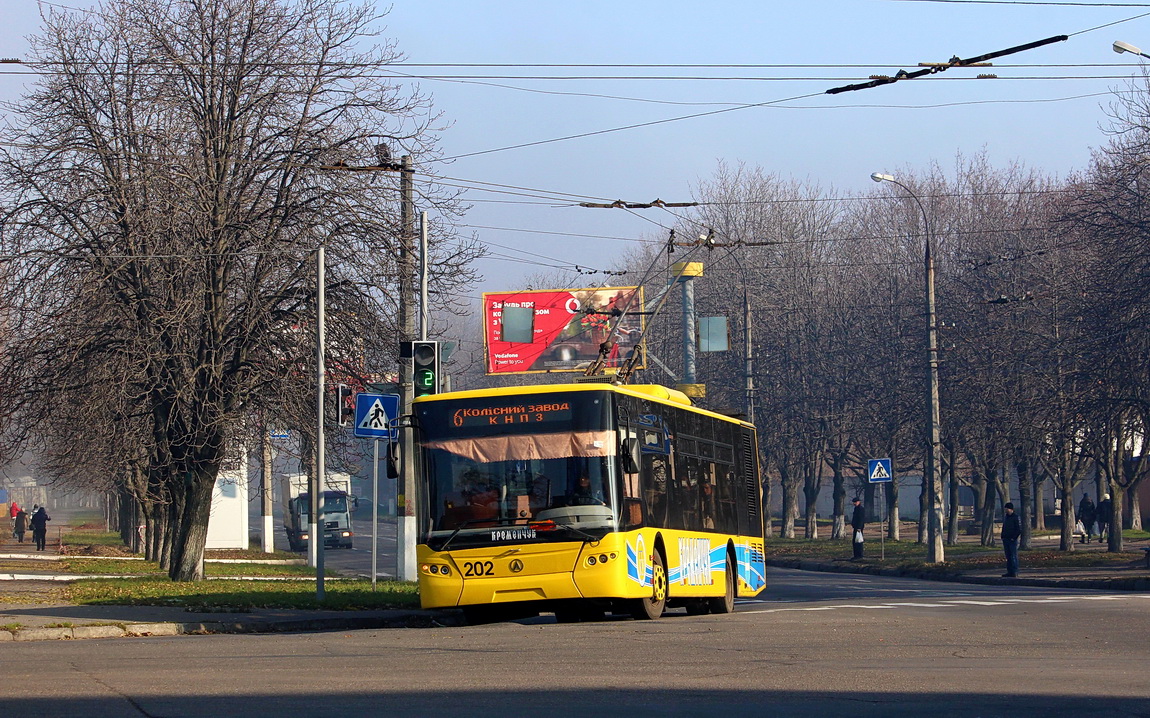 Кременчуг, ЛАЗ E183D1 № 202