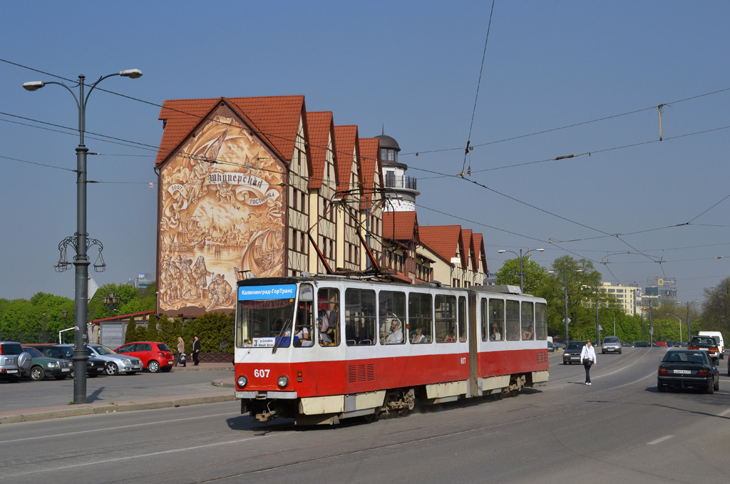 Калининград, Tatra KT4D № 607 Калининград, Tatra KT4D № 607