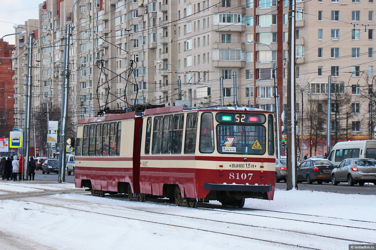 Санкт-Петербург, 71-147К (ЛВС-97К) № 8107 Санкт-Петербург, 71-147К (ЛВС-97К) № 8107
