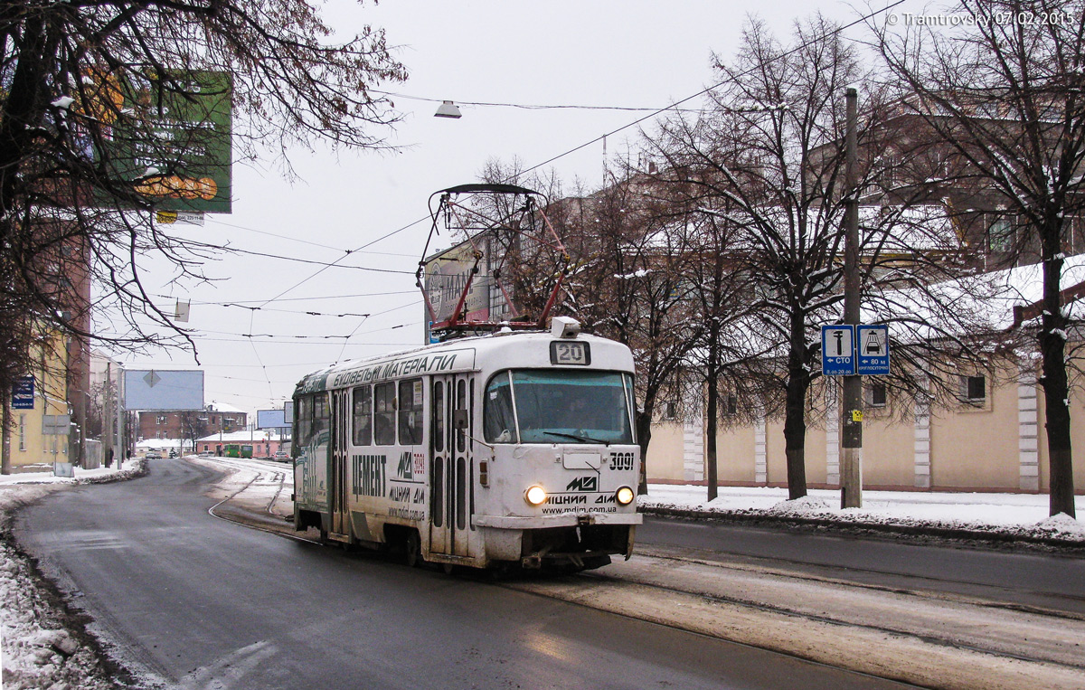 Харьков, Tatra T3SU № 3091