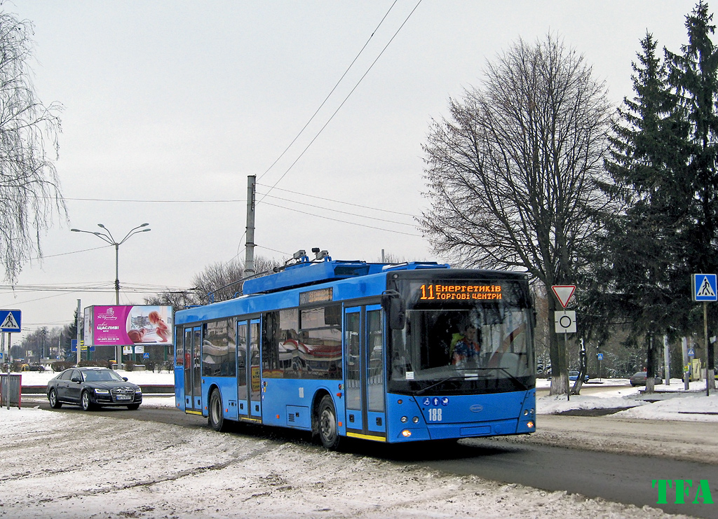 Ровно, Дніпро Т203 № 188; Ровно — Троллейбусные маршруты с использованием автономного хода Ровно, Дніпро Т203 № 188; Ровно — Троллейбусные маршруты с использованием автономного хода