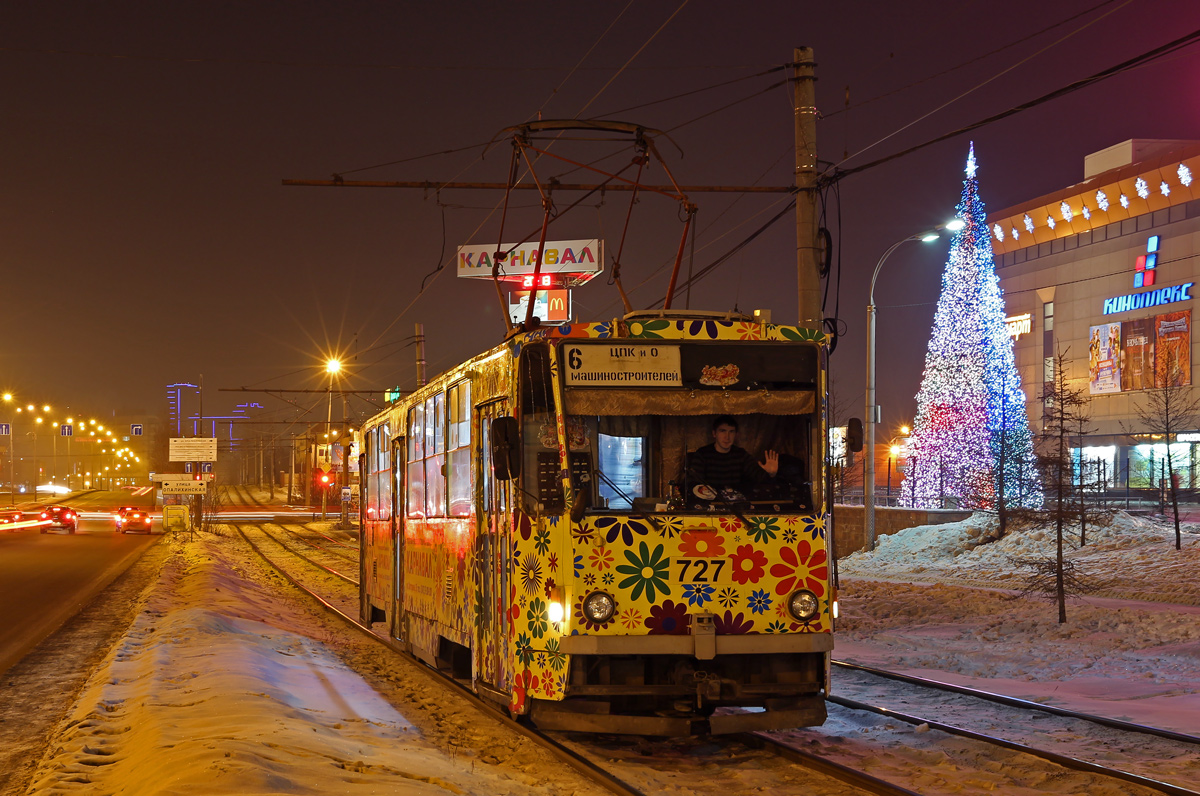 Екатеринбург, Tatra T6B5SU № 727