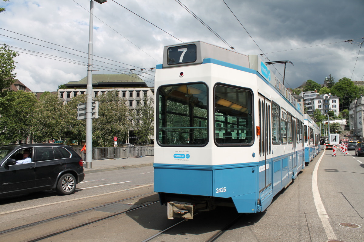 Цюрих, SWP/SIG/ABB Be 2/4 "Tram 2000 Pony" № 2426