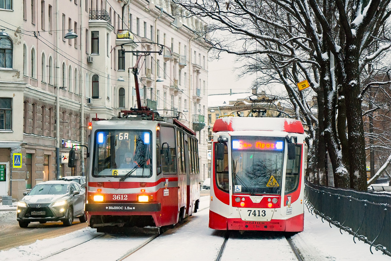 Санкт-Петербург, ТС-77 № 3612; Санкт-Петербург, 71-631-02 № 7413