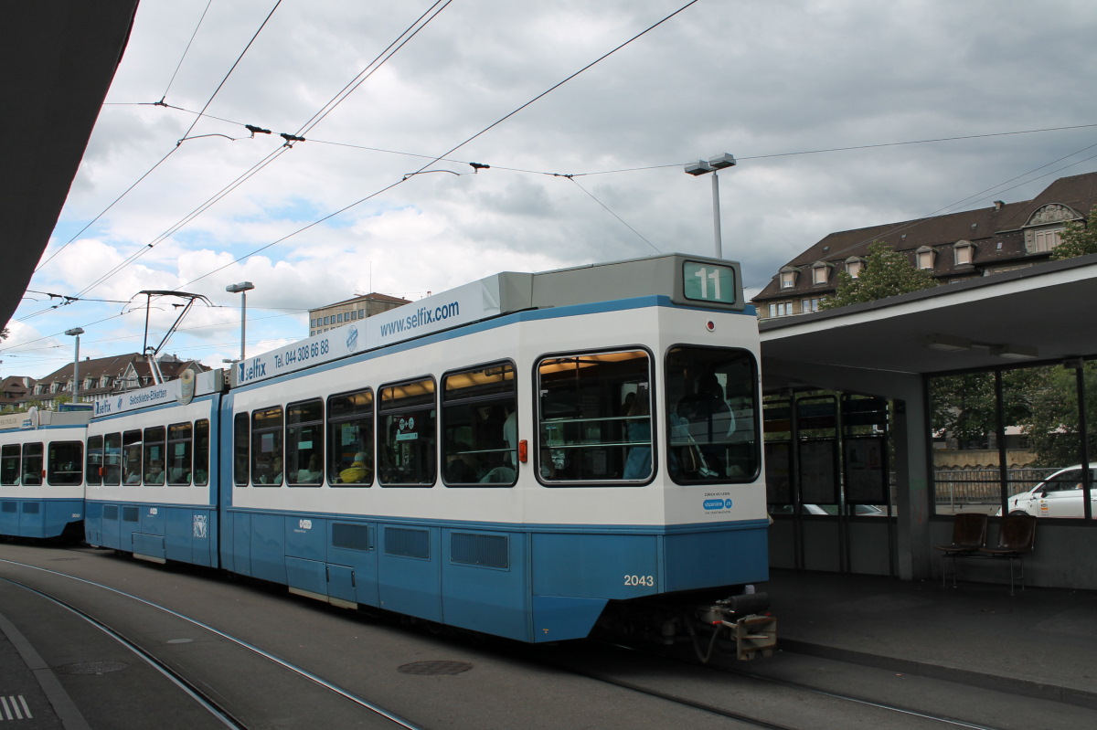 Цюрих, SWS/SWP/BBC Be 4/6 "Tram 2000" № 2043