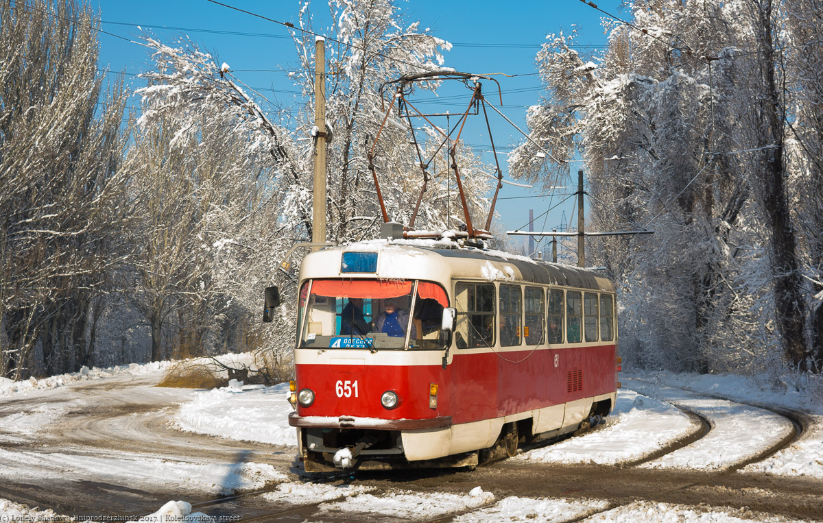 Каменское, Tatra T3 № 651