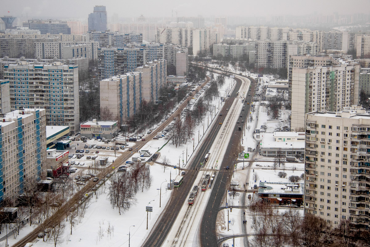 Moscou — Trам lines: North-Western Administrative District; Moscou — Views from a height