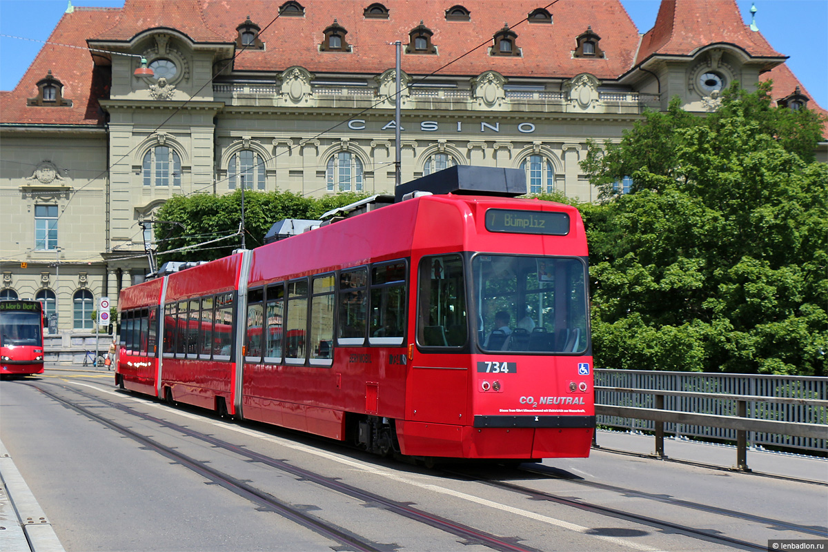 Берн, ACMV/ABB/Duewag Be 4/8 № 734