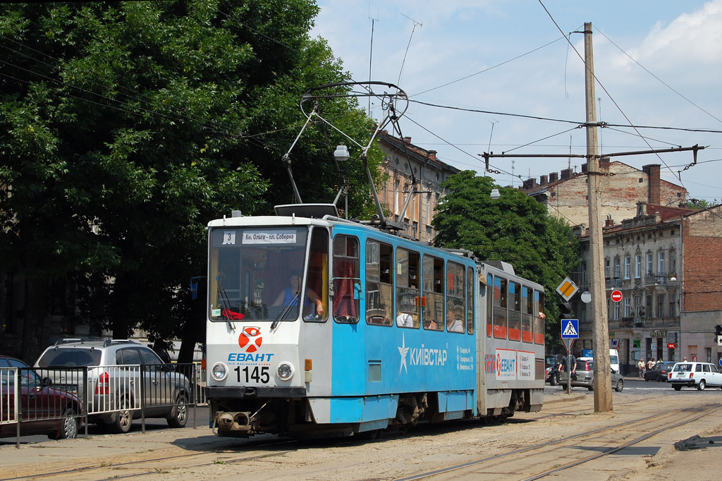 Львов, Tatra KT4SU № 1145