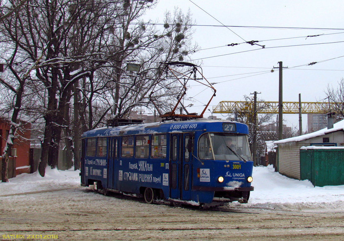 Харьков, Tatra T3A № 3001