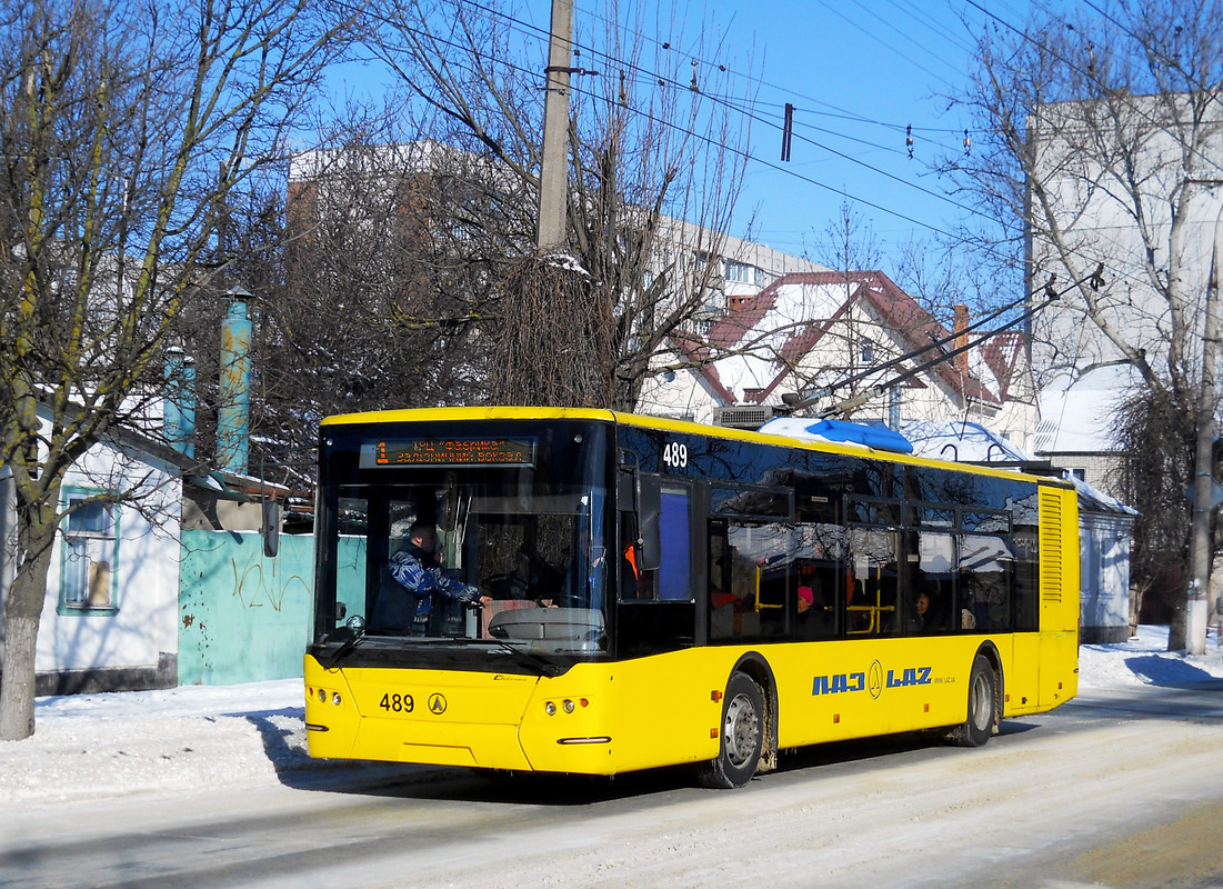 Херсон, ЛАЗ E183D1 № 489