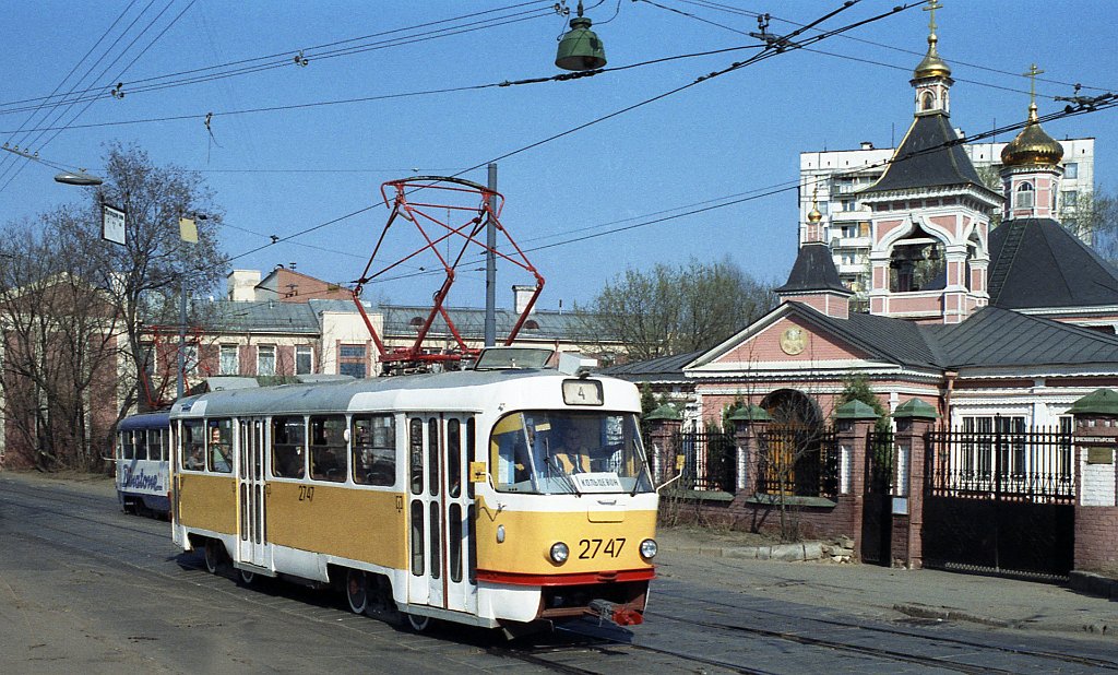 Москва, Tatra T3SU № 2747
