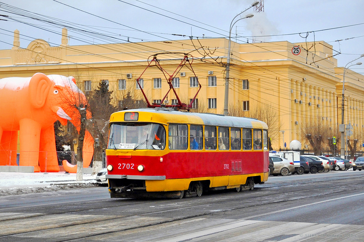 Volgograd, Tatra T3SU № 2702