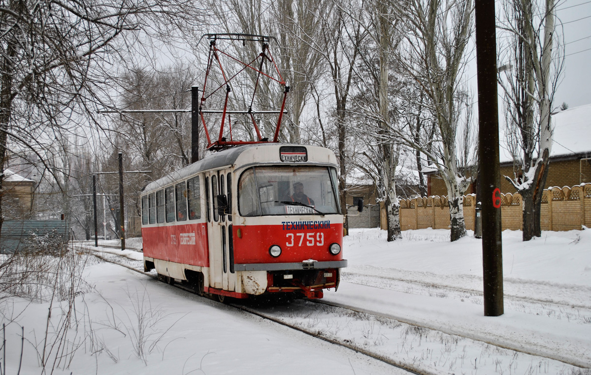 Донецк, Tatra T3SU (двухдверная) № 3759 (Т-759)