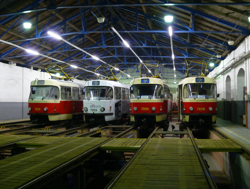 Прага, Tatra T3SUCS № 7214; Прага, Tatra T3SUCS № 7253; Прага, Tatra T3SUCS № 7260; Прага, Tatra T3SUCS № 7266