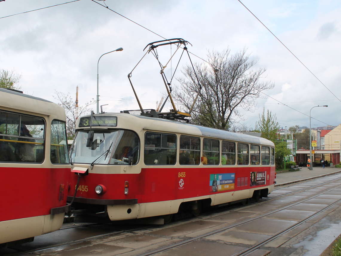 Прага, Tatra T3R.P № 8455