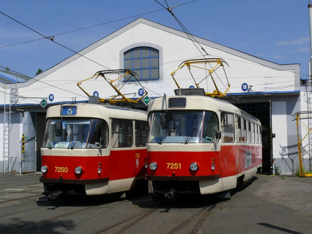 Прага, Tatra T3SUCS № 7251; Прага, Tatra T3SUCS № 7250
