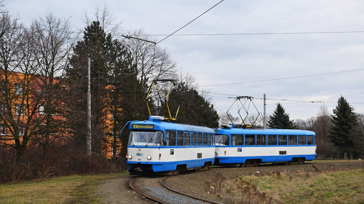 Острава, Tatra T3SUCS № 961; Острава, Tatra T3SUCS № 909
