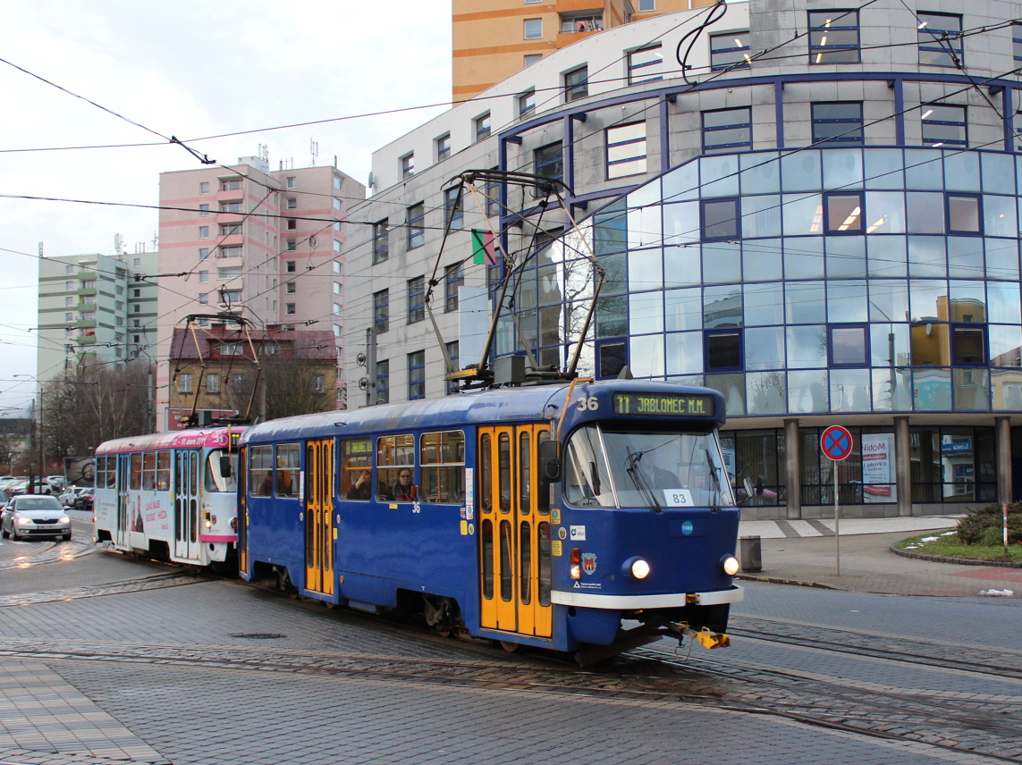 Liberec ― Jablonec nad Nisou, Tatra T3 № 36