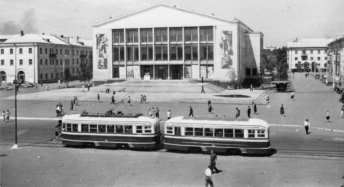 Omsk, KTM-1 N°. 91; Omsk, KTP-1 N°. 391; Omsk — Closed tram lines; Omsk — Historical photos; Omsk — Tram lines – Right bank of the Om River