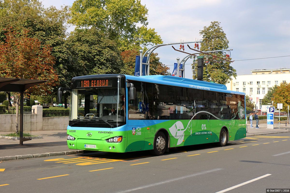 Белград, Higer KLQ6125GEV3 № 82105 (2105)