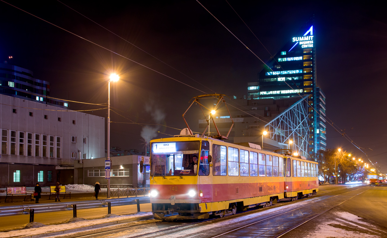 Екатеринбург, Tatra T6B5SU № 740