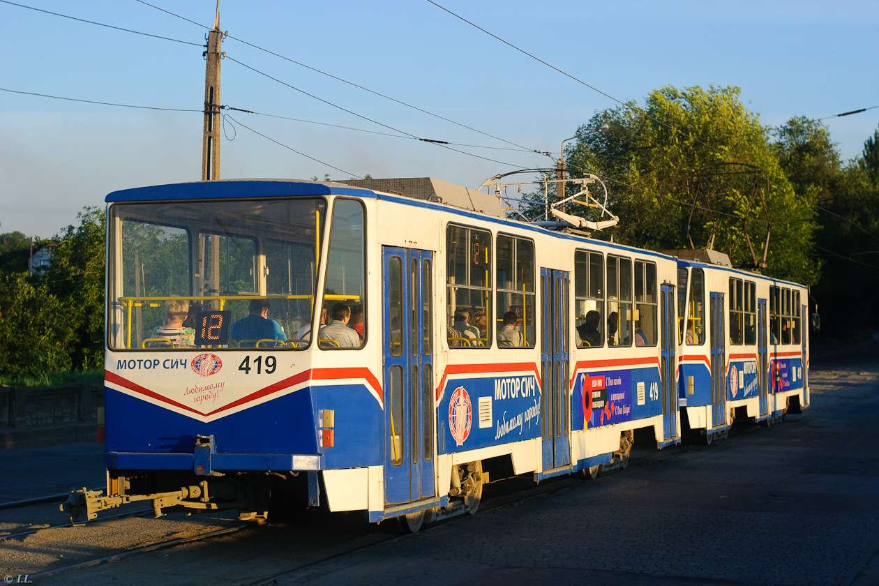 Запорожье, Tatra T6B5SU № 419