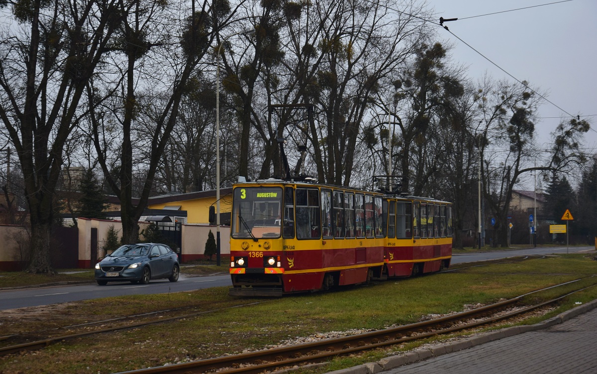 Лодзь, Konstal 805Na № 1366