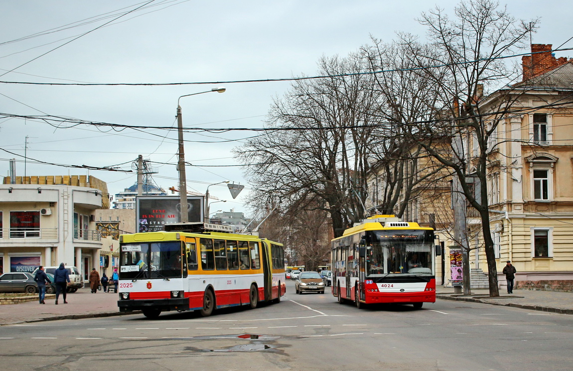 Одесса, ЮМЗ Т1 № 2025; Одесса, Богдан Т70117 № 4024