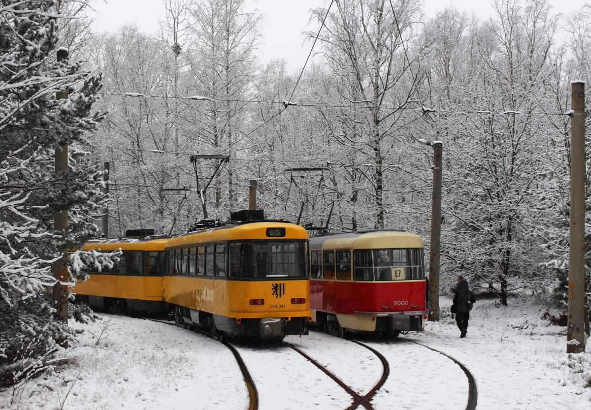 Дрезден, Tatra TB4D № 244 034; Дрезден — Последний день трамвайного движения в кольце «Дибштайг» (04.02.2018)