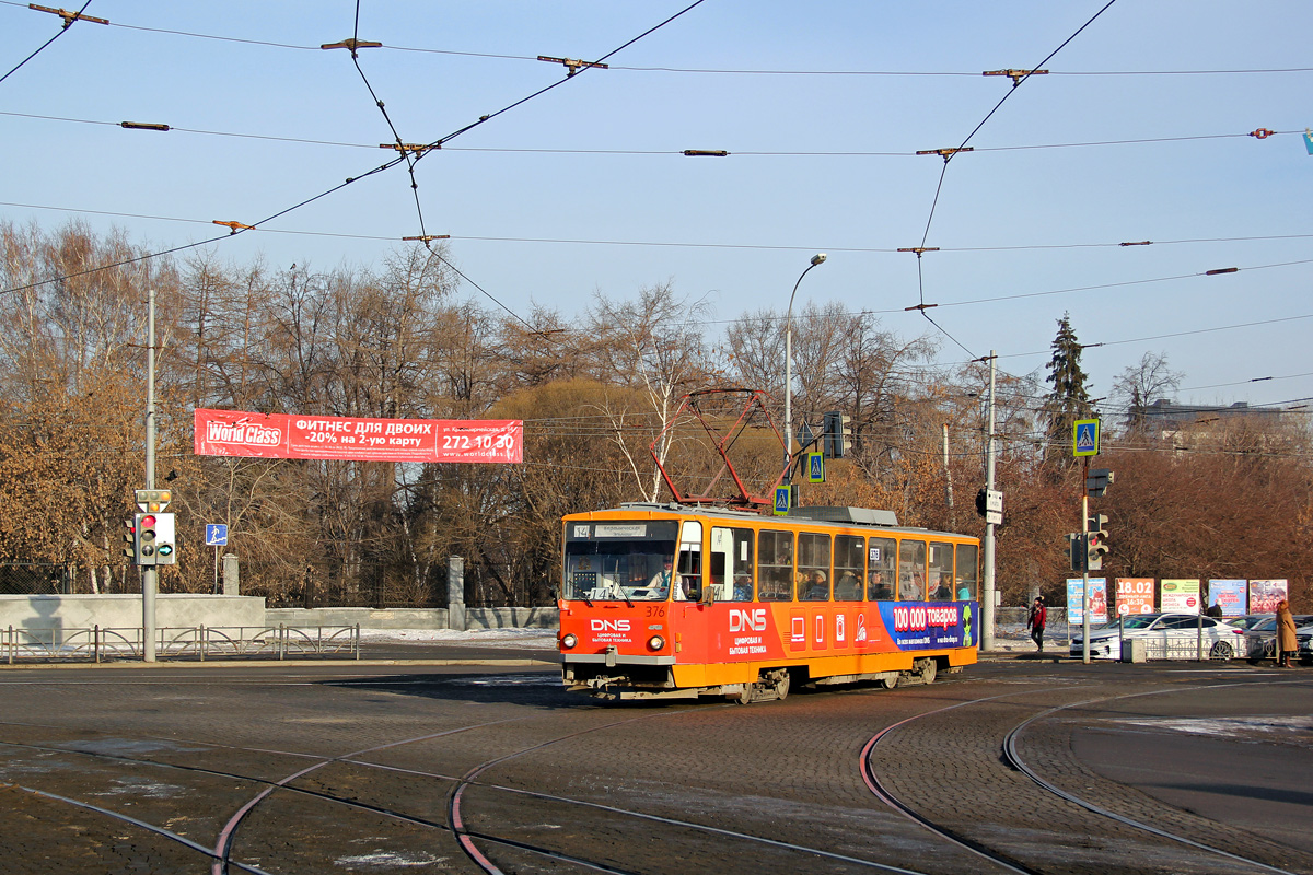 Екатеринбург, Tatra T6B5SU № 376