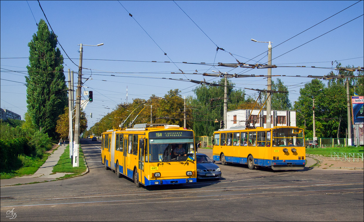 Житомир, Škoda 15Tr13/6M № 087; Житомир, Škoda 14Tr17/6M № 080