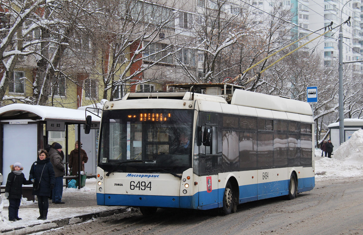 Москва, Тролза-5265.00 «Мегаполис» № 6494 Москва, Тролза-5265.00 «Мегаполис» № 6494