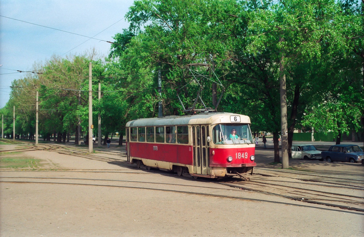 Харьков, Tatra T3SU (двухдверная) № 1849
