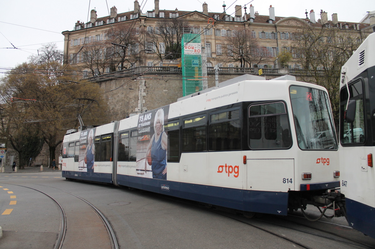 Женева, ACMV/ABB/Duewag Be 4/6 № 814