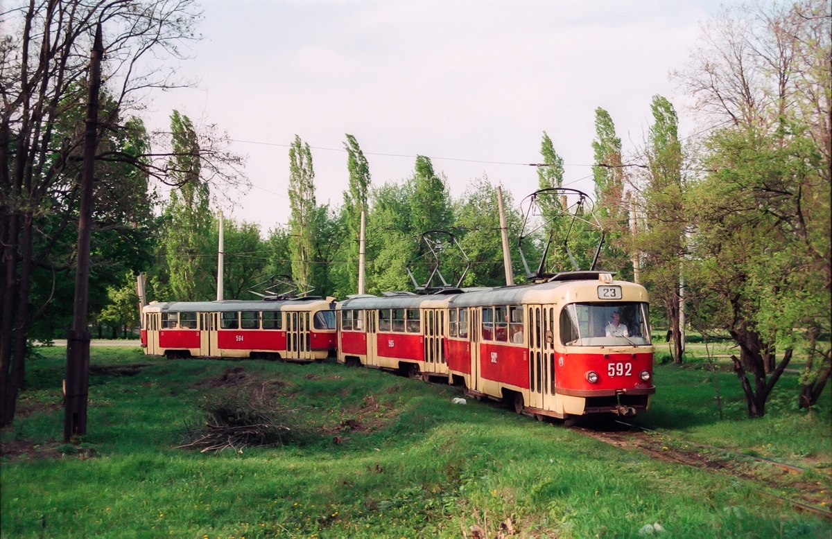 Харьков, Tatra T3SU № 592
