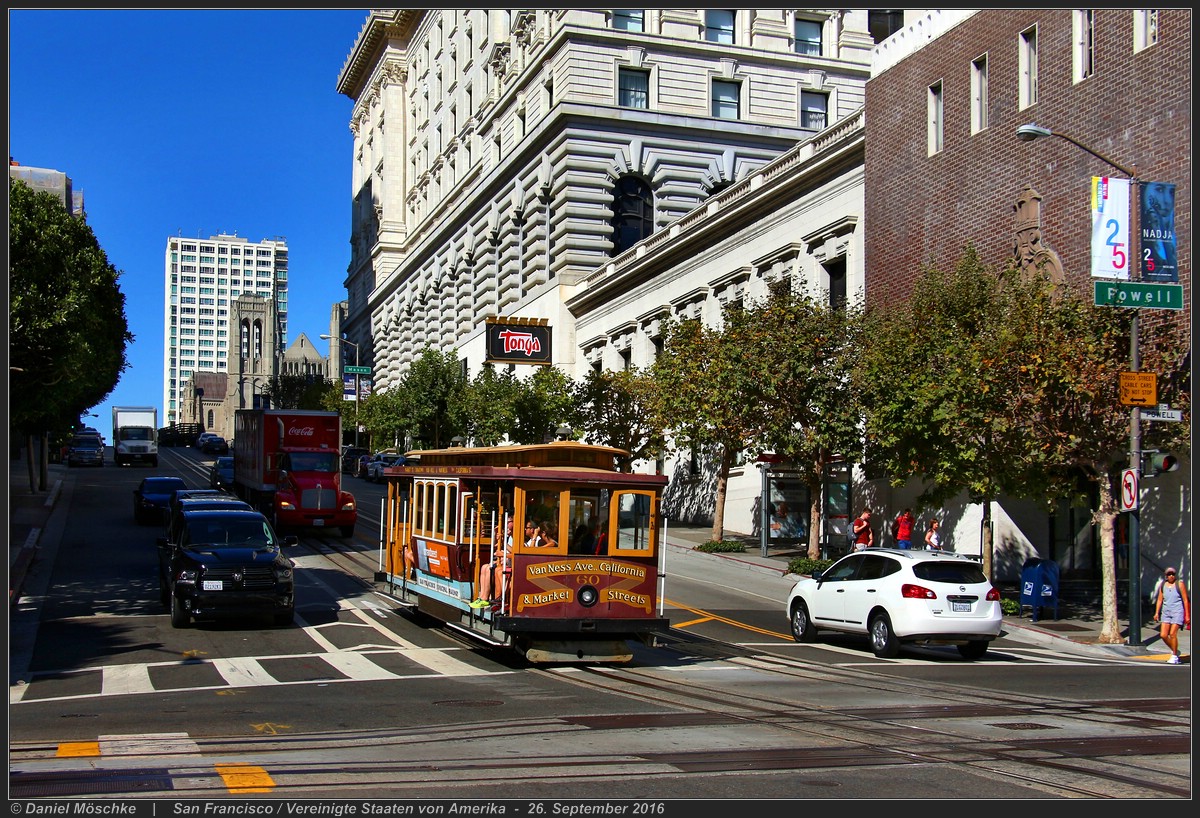 Сан-Франциско, область залива, Muni cable car № 60