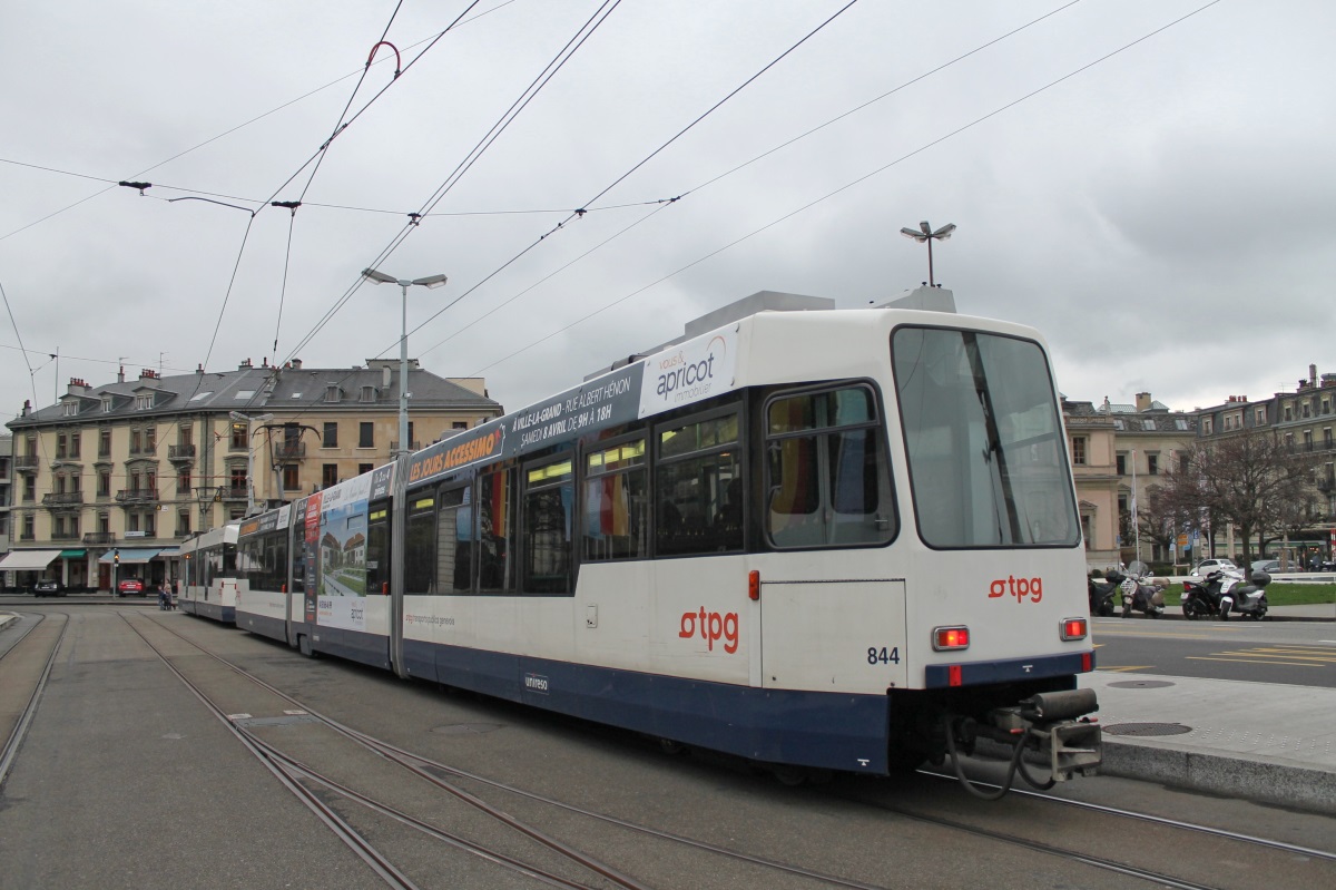 Женева, ACMV/ABB/Duewag Be 4/8 № 844