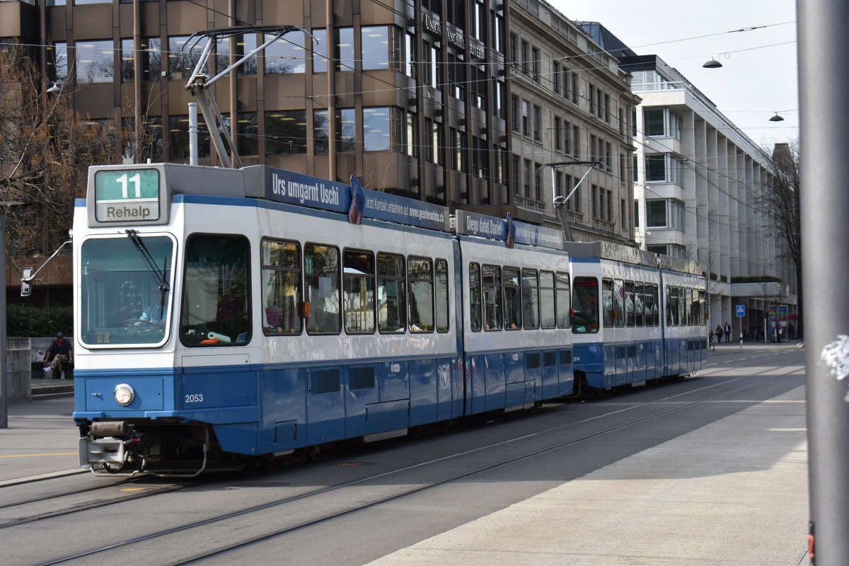 Цюрих, SWP/SIG/BBC Be 4/6 "Tram 2000" № 2053