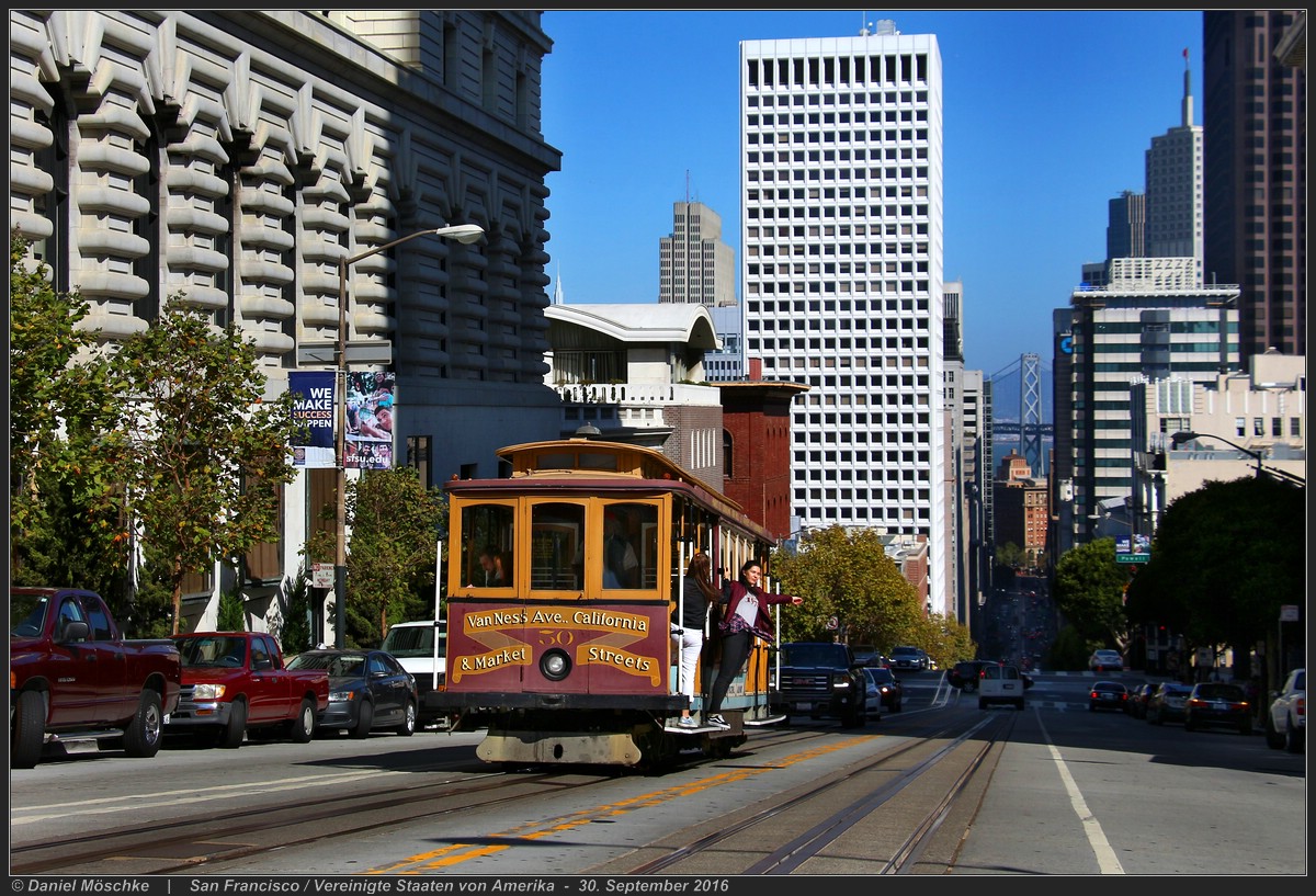 Сан-Франциско, область залива, California cable car № 50
