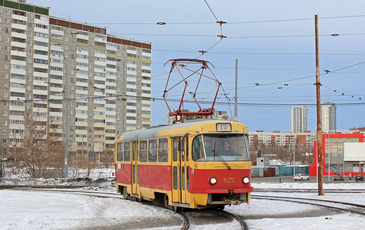 Екатеринбург, Tatra T3SU (двухдверная) № 625