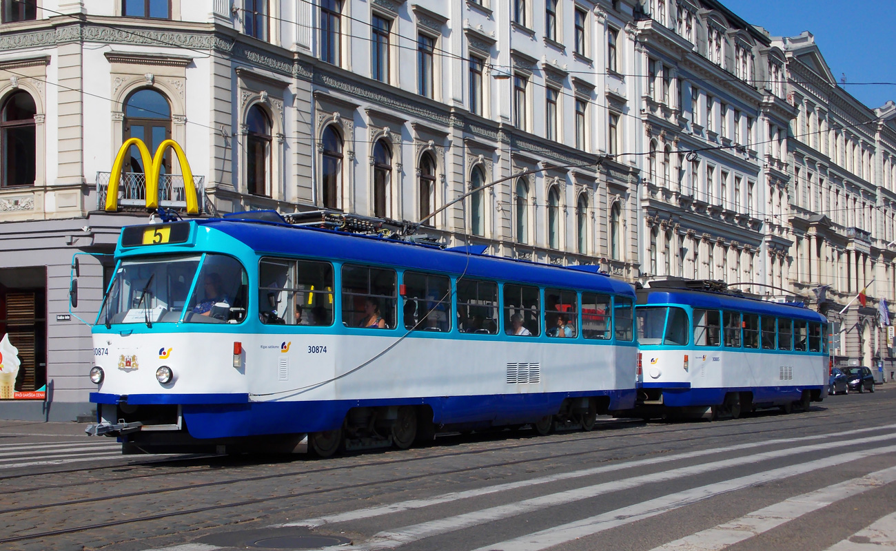 Рига, Tatra T3A № 30874
